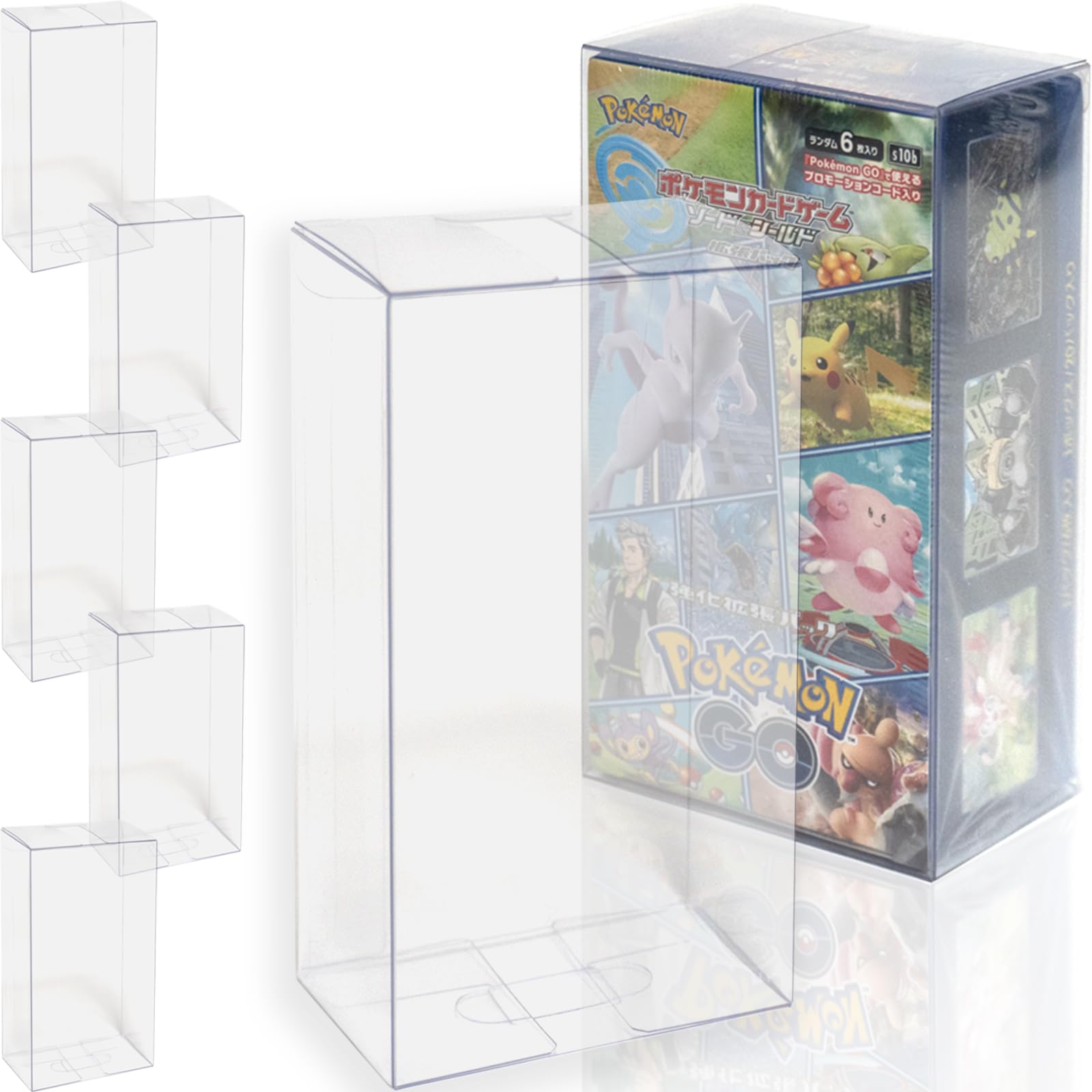 

EYESRAIL Boxx Guardian Pokemon Card BOX Loader Защита от ультрафиолета Прозрачный футляр для хранения коллекции отечественного производства (Половина КОРОБКИ, [5 шт.] Твердый)