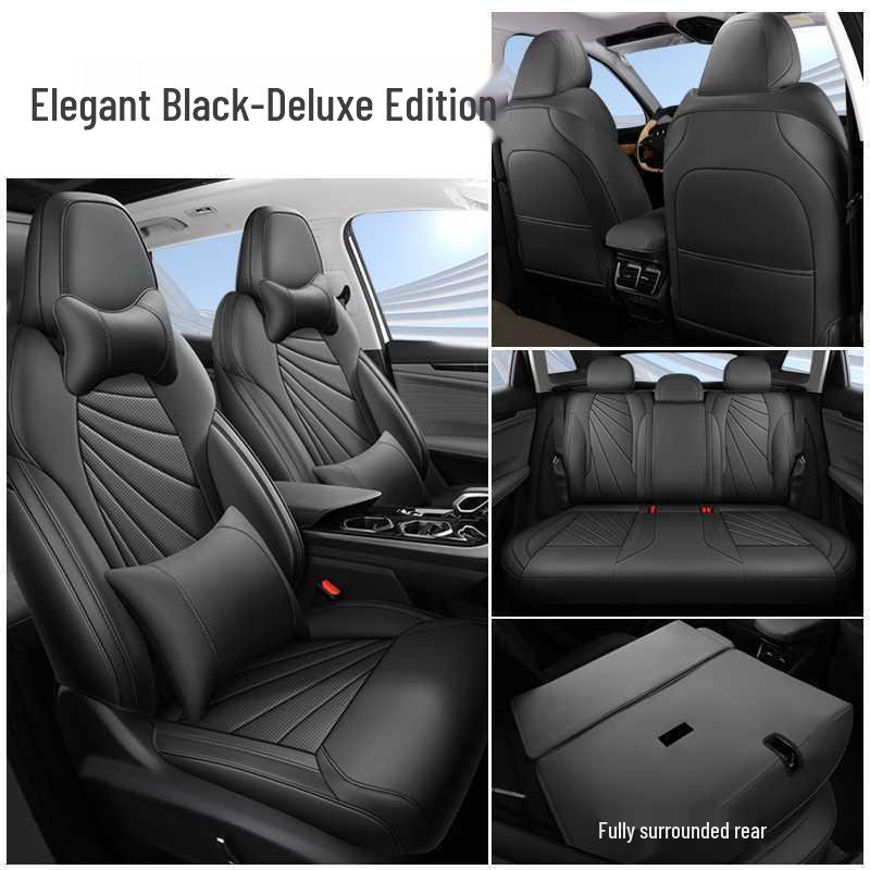 Breathable Perforated Leather Seat Covers for 23-25 Geely Boyue L – Full Coverage, Four-Season Use