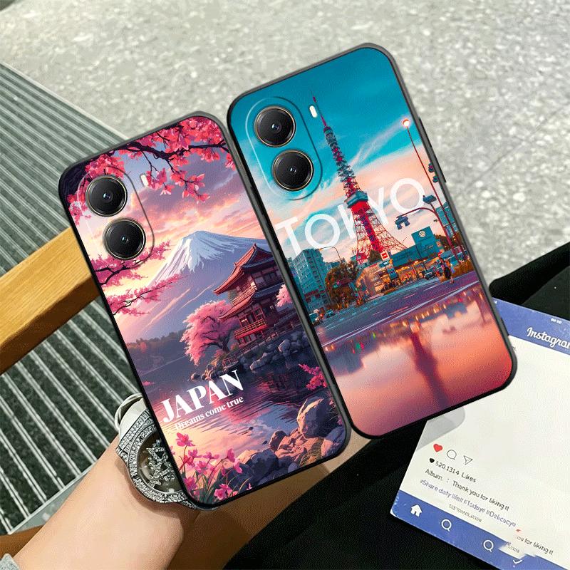Osaka Tokyo Japan Scenery Soft Phone Case for Xiaomi Poco X5 X6 X7 X8 Pro Max X3 F7 F8 Ultra M8 M7 M6 M5 Redmi 15 15C 14C 13C 12