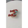 Personalized Crayfish Earrings Retro Exaggerated Fashion Women's Diamond Inlaid Animal Earrings Holiday Party Girls Jewelry Gift
