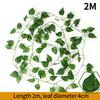 1/2M Artificial Rattan Strips Plant Simulated Leaves Indoor and Outdoor Decoration Plant Home Wall Hanging Decoration