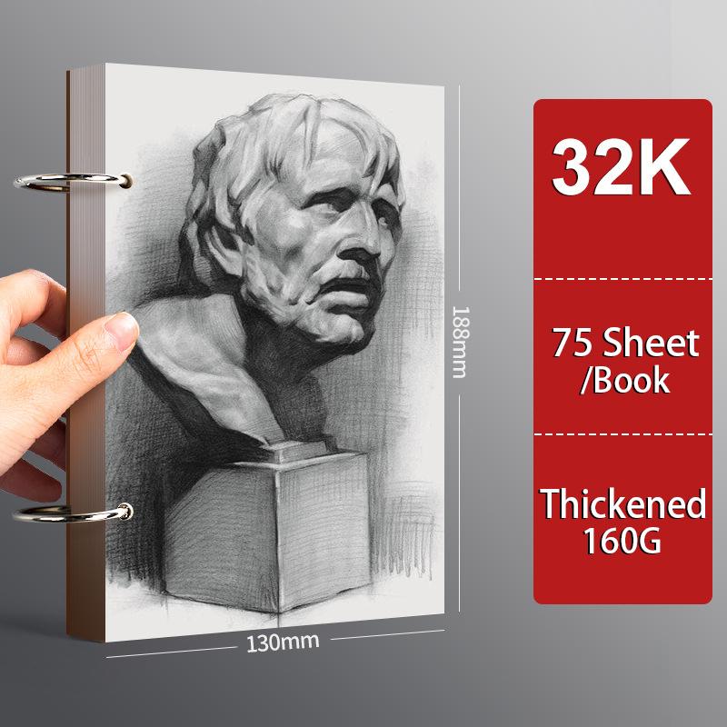 

Профессиональный Скетчбук А4 А5 16К 32К 8К Толстая Бумага для Эскизов на Отрывных Листах Блокнот Школьные Художественные Принадлежности Канцелярские Товары для Рисования Карандашом