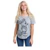 Disney Womens/Ladies Mickey Mouse Sketch Marl T-Shirt