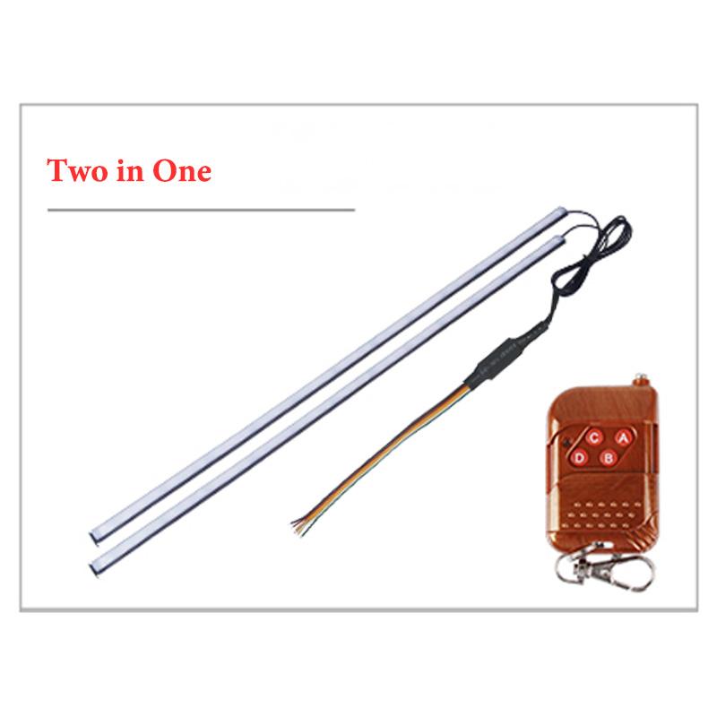 

2PCS Car Front Grille light strip Remote control RGB LED strip Daytime running light Car decorative lights Angel Eye led Strobe