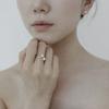 Mouvebament Ondine Coral 03 ring_Silver925