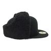 New Era Cap 59FIFTY Dog Ear Boa Black 7 5950 DOGEAR WOVEN PATCH BLK 3/8