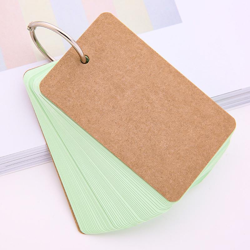 Schüler Leere Vokabelkarten: Robustes Loseblatt-Taschennotizbuch für DIY-Memos und Journaling