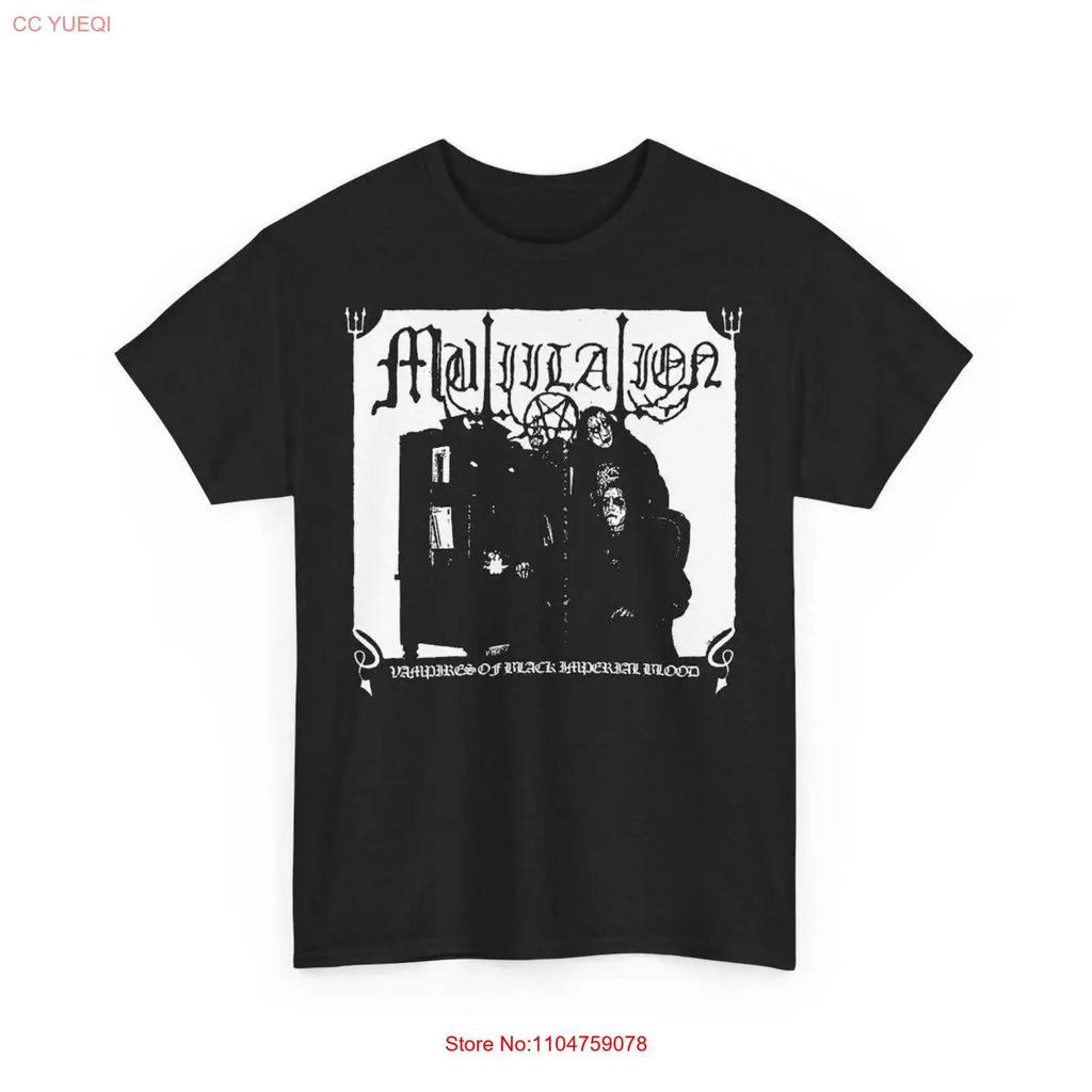 Mutiilation Vampires Of Black Imperial Blood Vintage Design T Shirt Vintage Slightly Unisex Stylish Soft Casual