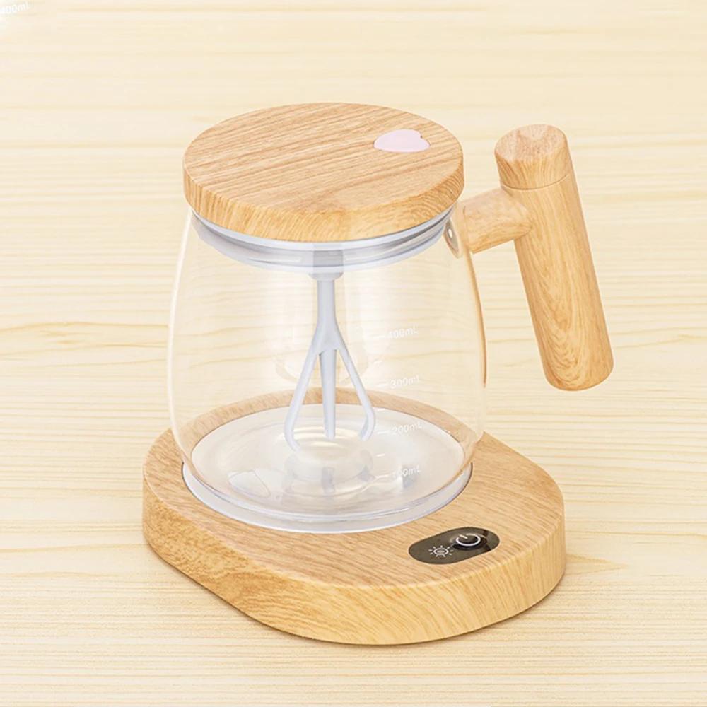 Tazza Automescolante 400ML Tazza Elettrica per Mescolare Caffè Tazza con Serbatoio Interno in Vetro Tazza Elettrica Automatica per Mescolare Polvere Proteica Cucina