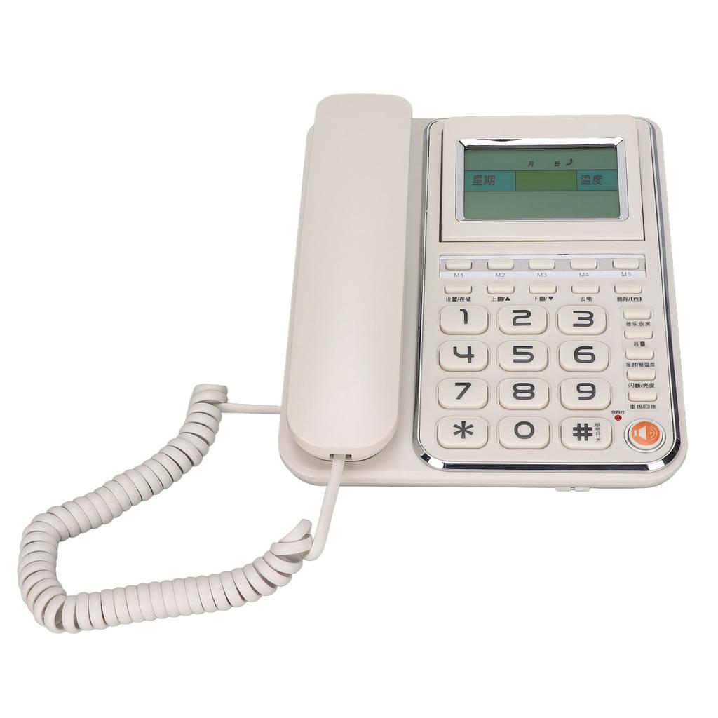 G035 téléphone filaire à gros bouton téléphone filaire à domicile avec haut-parleur pour les personnes âgées au bureau à domicile