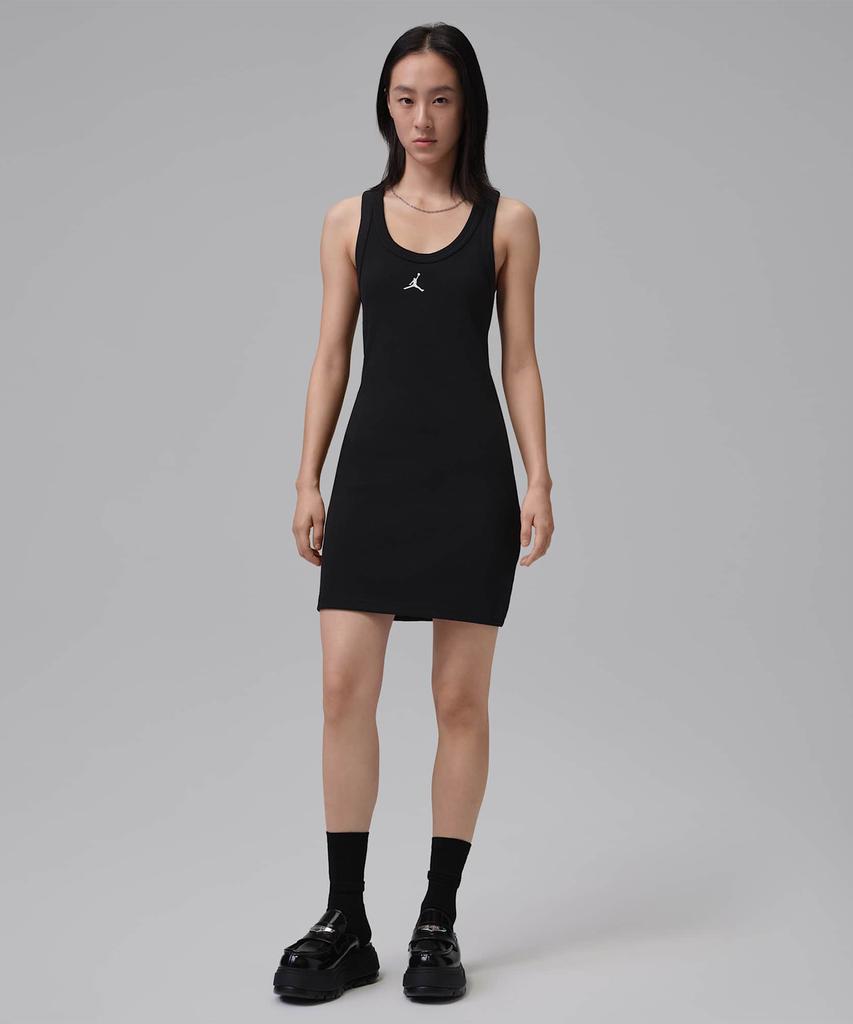 Naiki Jordan Brooklyn Tank Dress W - Black:White / If1390-010