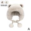 Women Cold Weather Hat Women Plush Hat Soft Fuzzy Women's Plush Hat With Cute Bear Ears Windproof Warm For Autumn Winter