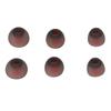 6pcs Silicone Eartips Gray Red Noise Reduction Comfortable Replacement Earplugs for Philips for