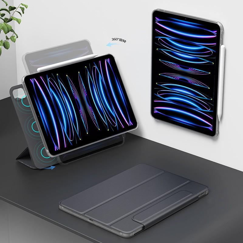 Magnetic IPad Case With Stand Pro 11 Air 5 10th Gen 10.9 Mini 6 8.3 Shockproof PC Cover In Multiple Colors