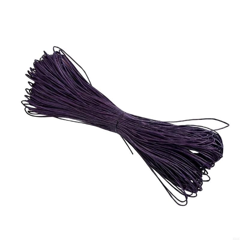 Multipurpose Cotton Waxed Thread 65.61yardX1mm Braiding Cord String for Jewelry Making Home Decoration and Gift Wrapping HX6C