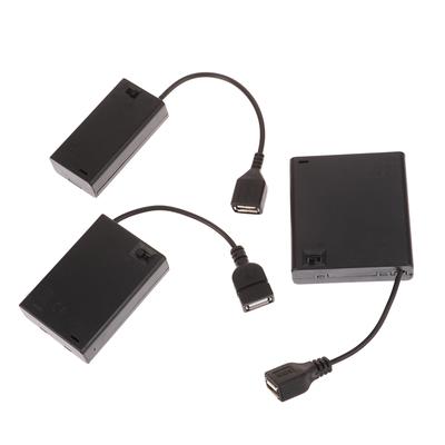 DC 4,5V přenosný držák na baterie Mini Aa Pouzdro Úložný box Napájení USB Box na baterie pro 5. a 7. baterie