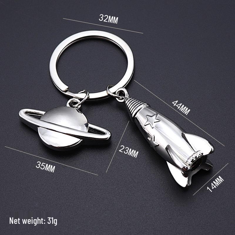 Creative Metal Airplane Keychain - Miniature Engine Pendant & Aviation Gift