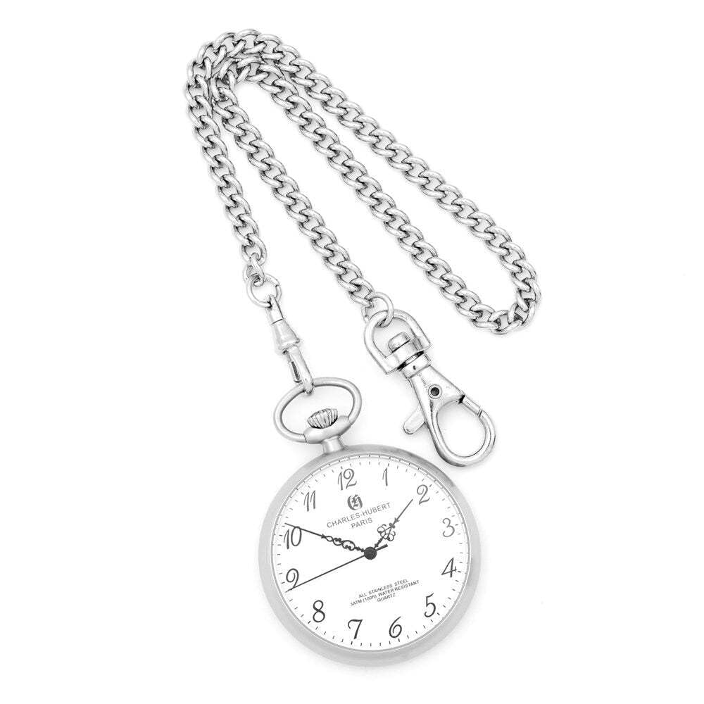 [Charles Hubert] CHARLES-HUBERT Pocket Watch, Quartz, 47mm, Open Case, 3534