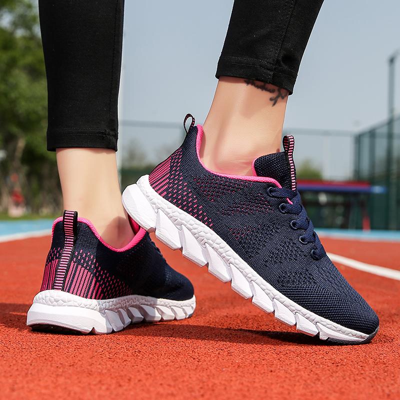 New Sneakers Women Casual Shoes Fashion Breathable Walking Mesh Flat Shoes Women 2026 Tenis Feminino White Ladies Sports Shoes
