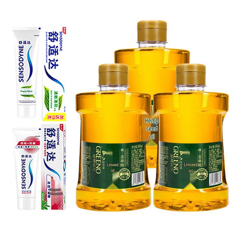 Sensodyne Toothpaste & Grenola Flaxseed Oil Value Pack