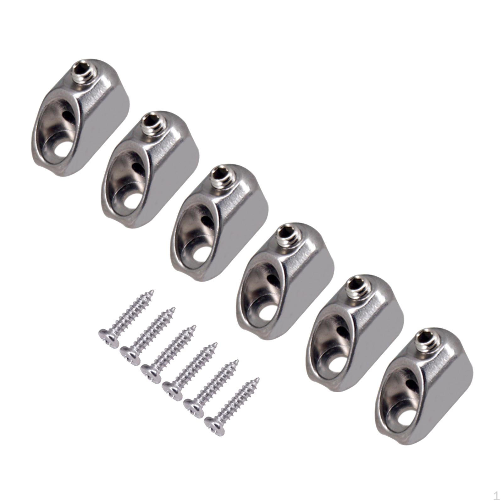 

Набор из 6 гитарных гаек для замены серебряный