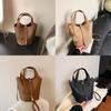 Retro Fashion Handbag For Women 2023 New Autumn Winter Commuter Bucket Bag Small Niche High-end Crossbody Bag