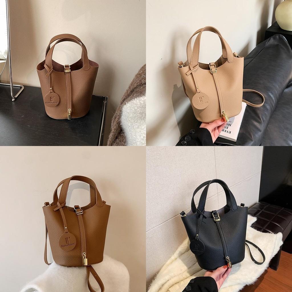 Retro Fashion Handbag For Women 2023 New Autumn Winter Commuter Bucket Bag Small Niche High-end Crossbody Bag