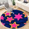 1pc Starry Night Decorations Office Round Rug, Non-slip, Soft and Durable Office Rug for Interior Decoration, Perfect for Office, Beautiful Decoration