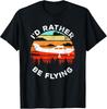 Humorous Pilot I'd Choose Flying Retro C172 Airplane Graphic Tee