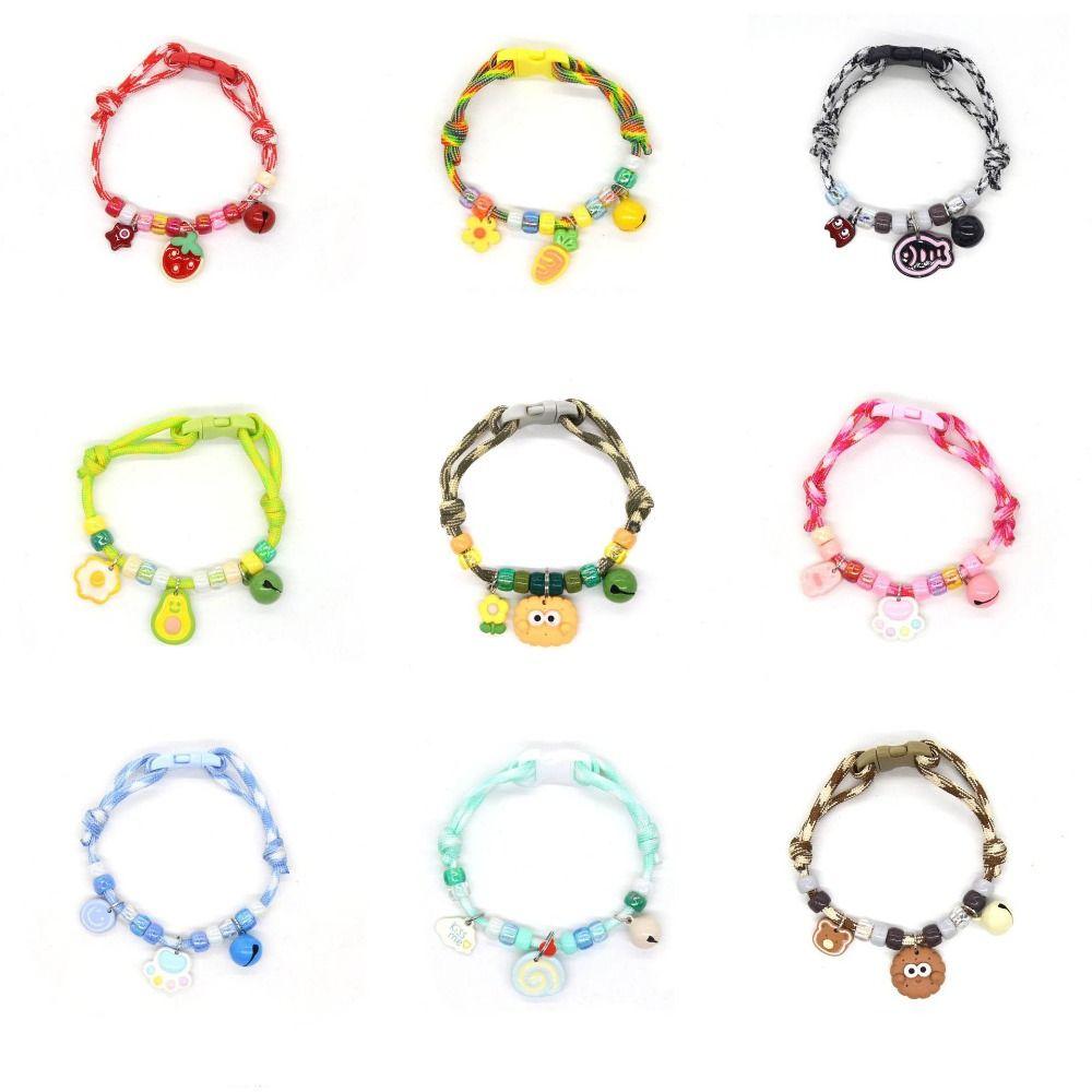 Colorful Cat Puppy Collar Braided Pet Neck Rings Cute Pet Necklace  Cat