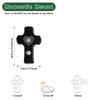 Tri-color Dimming Magnetic Intelligent Wall Lamp Wireless Heart Design Cross-Shaped Night Lamp Motion Sensor USB Charging