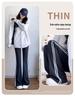 Women's High Waist Micro-Flare Pants - Autumn/Winter Velvet, Slimming, Plus Size, Casual Outer Wear