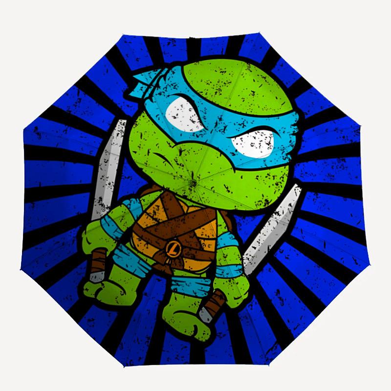 

1pc Ninja Turtle Auto Open/close Umbrella, Portable Travel Umbrella, Everyday Use - Outdoor Accessory, Artistic Pattern, Compact Design, Fashion Lover