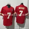 Mens Kansas City Chiefs NFL Football Jersey Patrick Mahomes 15 Travis Kelce 87 Authentic Style Cotton Team Sport Shirt