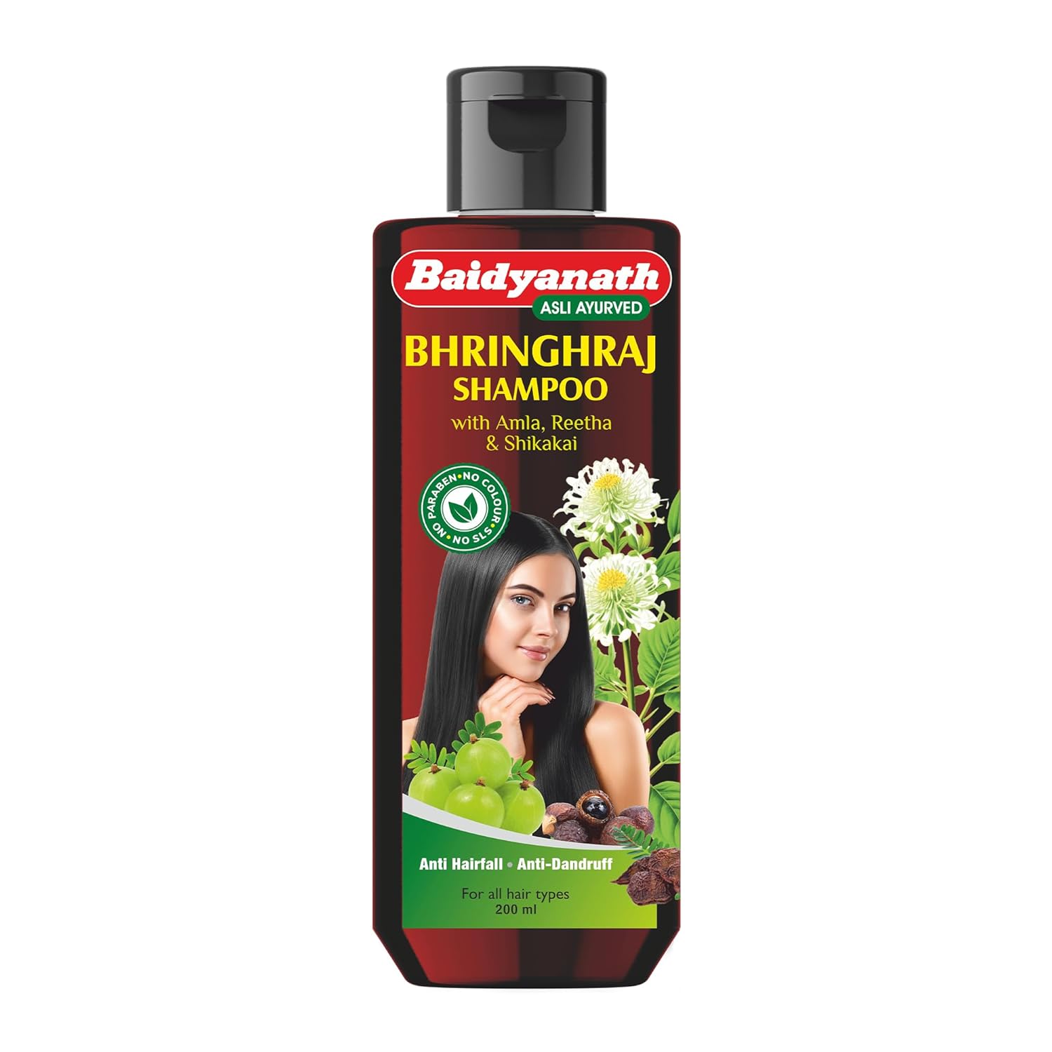 

Baidyanath Bhringhraj Shampoo 200 ml | Ayurvedic Herbal Hair Cleanser With Amla & Bhringhraj | Sulphate Free Gentle Scalp Nourishment