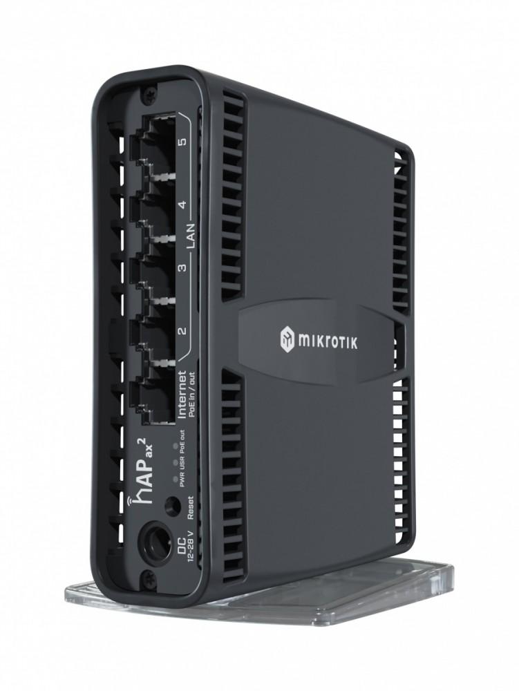 MikroTik router hAP ax2 C52iG-5HaxD2HaxD-TC melns