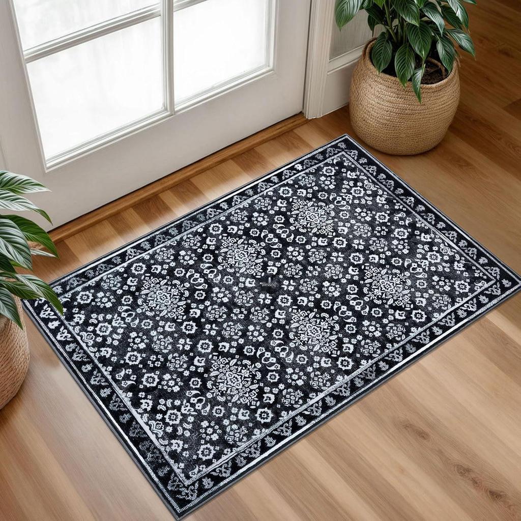 American Retro Dustproof Entryway Door Mat - Dirt-Resistant Foot Mat