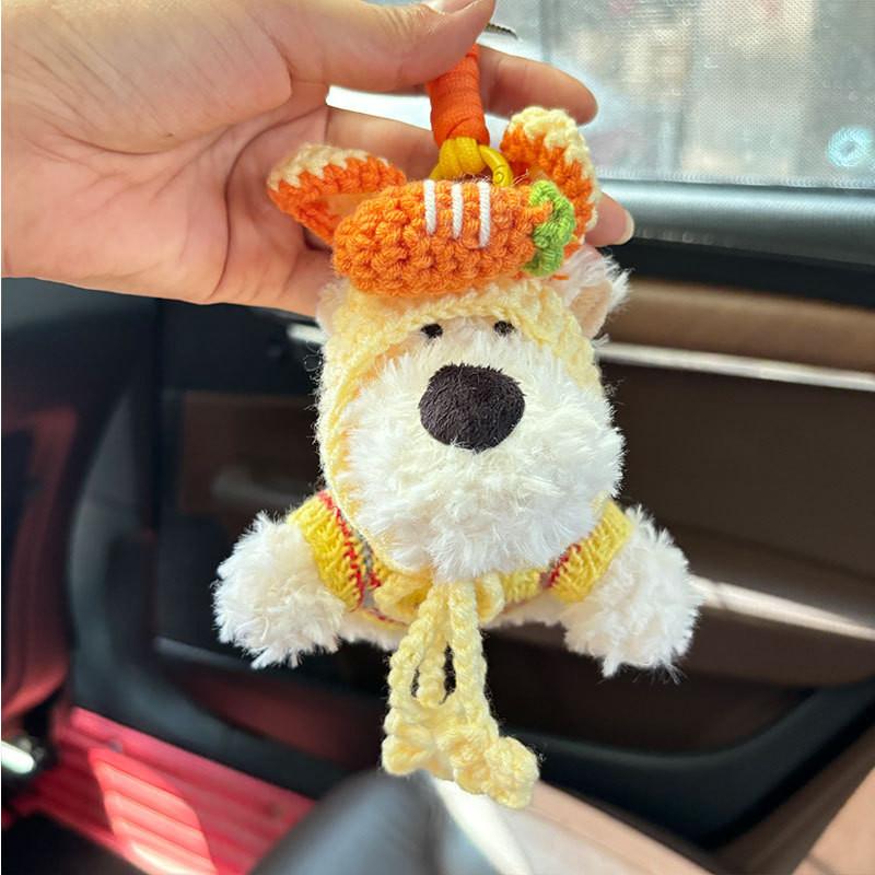 Adorable Diy Plush West Highland Terrier Doll Cute Keychain Gift For All Ages
