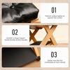 Under Desk Footrest Double-Layer Non-Slip Ergonomic Slanted Small Under Desk Leg Foot Rest For Home Dorm Office Apartment Study