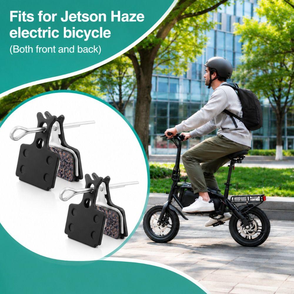 4 Paia di Pastiglie Freno Semi Metalliche per Bicicletta Elettrica per Bicicletta Elettrica Jetson Haze / Aggiornamento Bicicletta
