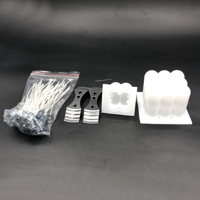 1 Set Candle Making Kit Pouring Pot Wicks Sticker DIY Candle Fixator Craft Tools Diy Handmade Wax Candles with for Wedding Party