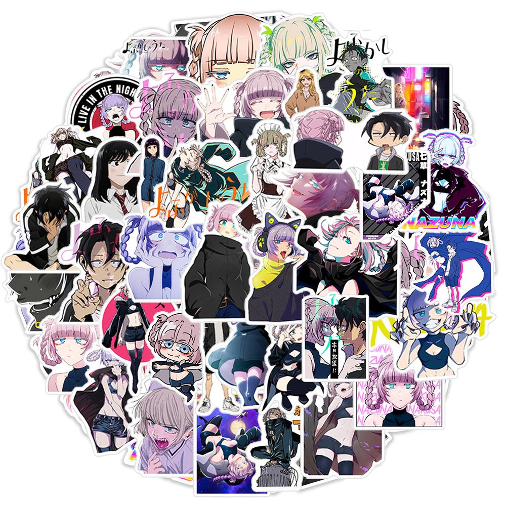 10/30/50pcs Japanese Anime Call of the Night Stickers Cartoon Decals DIY Skateboard Helmet Scrapbook Cool Graffiti Sticker Packs
