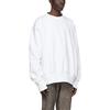 We11done Letter Logo Round Neck Loose Sweatshirt Unisex sweatshirt White WD-TS9-20-131-U-WH