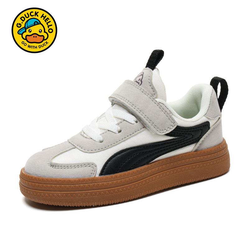 Little yellow duck classmate girls' shoes 2025 spring and autumn new mesh breathable student soft-soled casual children's sports shoes