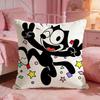 FFelixs The Cat Cute Cushion Cover Premium Comfort Reversible Pillow Cove Two In One Design For Any Room  Car Interior