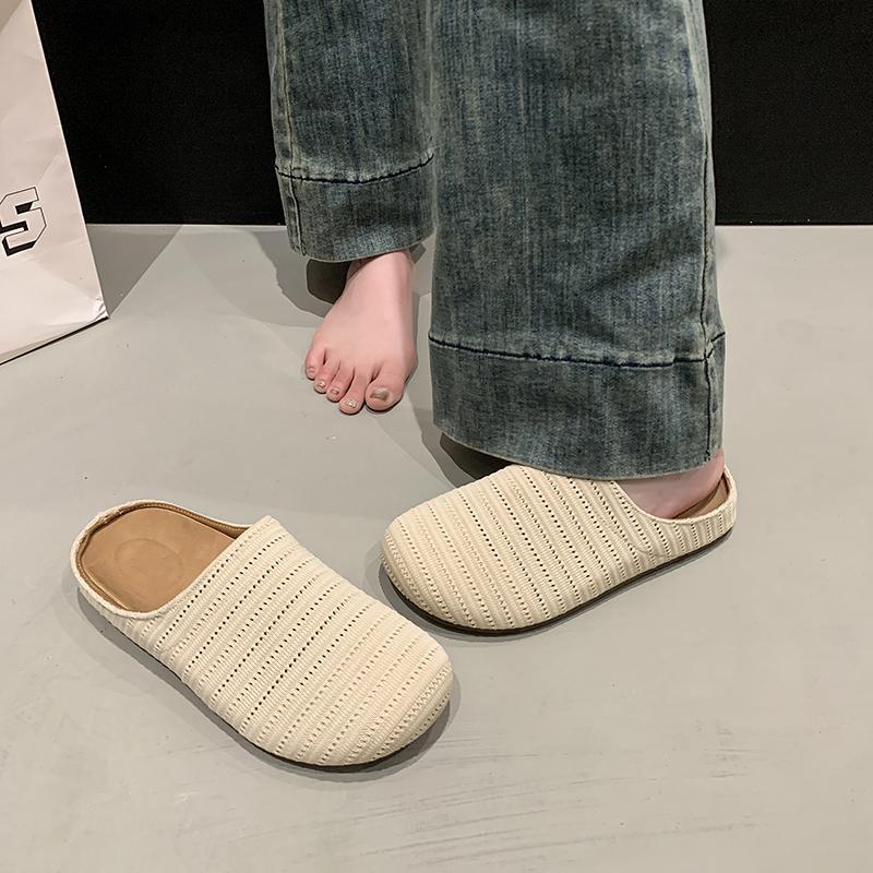 Fashion Shoes Woman 2025 Ladies Shoes  Ladies' Breathable Mesh Shoes with Semi-slingback Design for Outdoor Wear