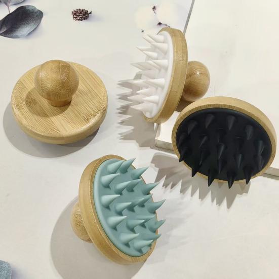Shampoo Comb Hair Shower Brush Soft Silicone Bristles Scalp Massager Deep Cleaning Head Massage Hair