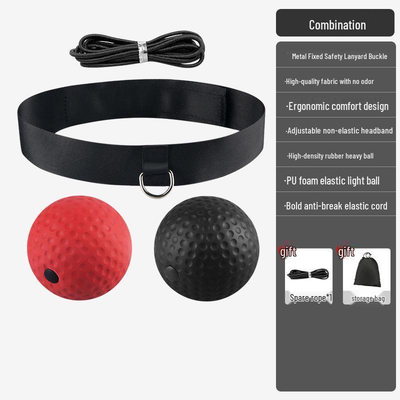 Zhijia Head-Mounted Boxing Speed Reaction Training Ball for Stress Relief