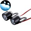 2 Stück Adlerauge LED-Licht 12V AC 150mA 3W Aluminium Weiß Beleuchtung Motorrad Fahrlicht