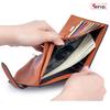 New Slim Wrist Passport Bag Palm Pattern Multifunctional Wallet Ticket Clip Document Passport Clip Female